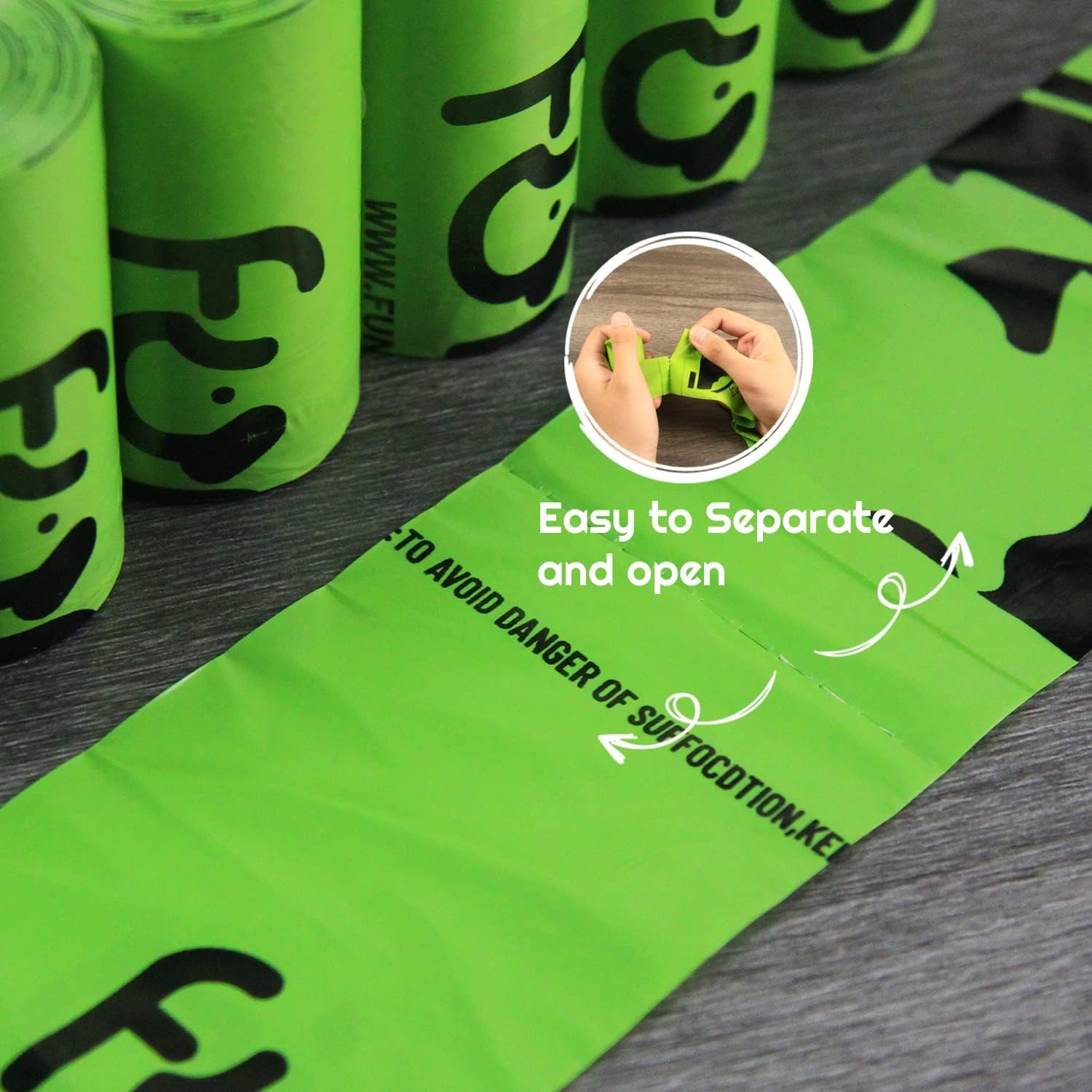 Funio 960 Count Scent Free Dog Poop Bags, Extra Thick and Leak Proof, Recyclable Packaging, Easy to Open and Dispose